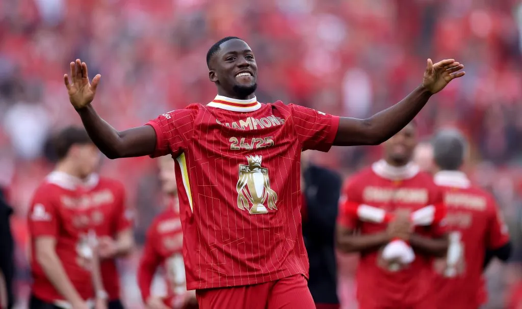 Konaté, zagueiro do Liverpool. Foto: Carl Recine/Getty Images