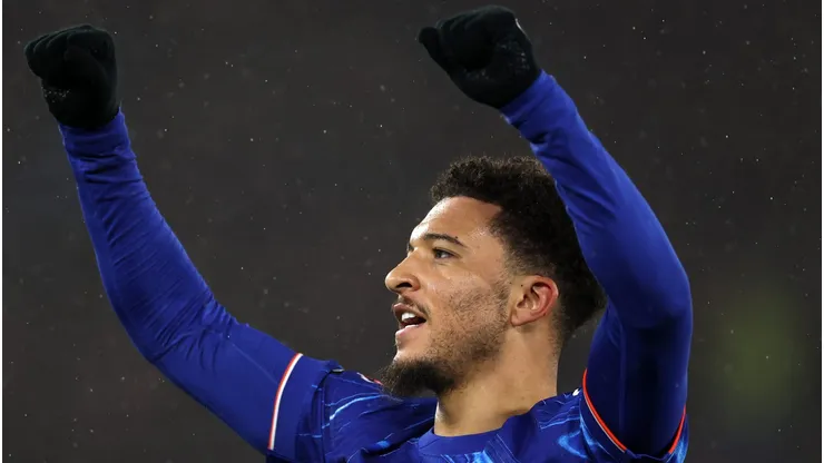 Jadon Sancho, pelo Chelsea, que pertence ao Manchester United. (Photo by Michael Steele/Getty Images)