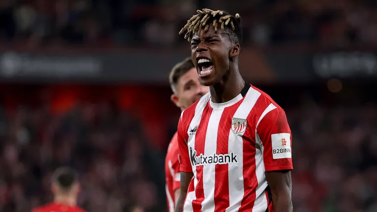 Nico Williams comemora pelo Athletic Club
