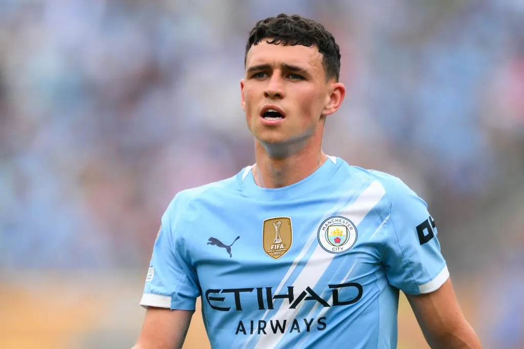 Phil Foden em ação com o City (Photo by David Ramos/Getty Images)