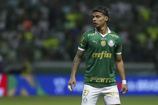 Richard Ríos nos tempos de Palmeiras. (Photo by Ricardo Moreira/Getty Images)