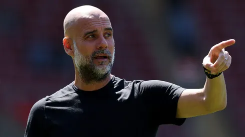 Guardiola, treinador do Manchester City. (Photo by Michael Steele/Getty Images)