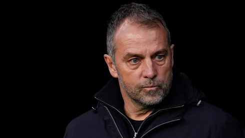 Hansi Flick, treinador do Barcelona. (Photo by Aitor Alcalde/Getty Images)