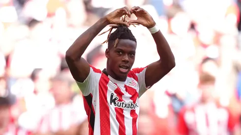 Nico Williams comemora pelo Athletic Bilbao