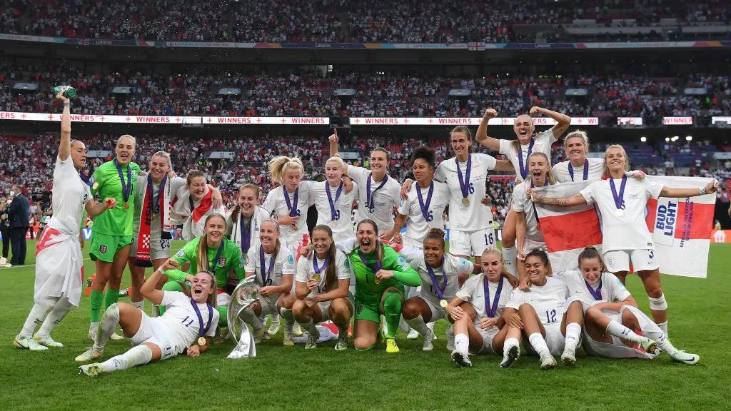 Seleção da Inglaterra é a atual campeã da Eurocopa Feminina (Photo by Harriet Lander/Getty Images)