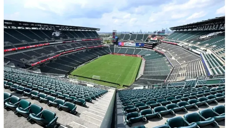 Estádio Lincoln Financial Field, local da partida entre RB Salzburg e Real Madrid (Foto: Reprodução/Manchester City)