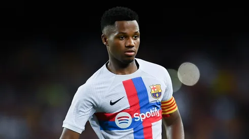 Presidente do Barcelona comemora saída de Ansu Fati para o Monaco. (David Ramos/Getty Images)