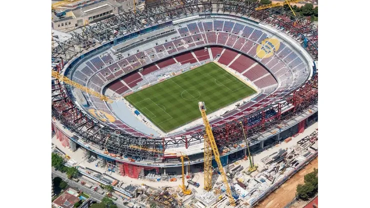 O FC Barcelona marcará seu retorno ao Camp Nou no dia 10 de agosto de 2025, durante o Troféu Joan Gamper. A reabertura do estádio será parcial, já que as obras de modernização ainda não foram concluídas. (Foto: Reprodução)