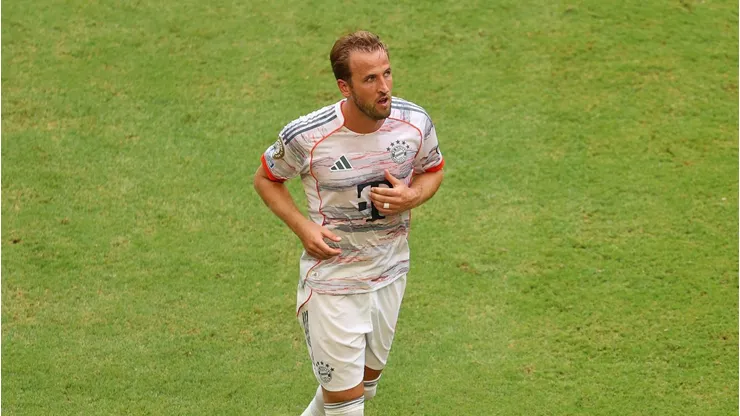Com atuação dominante e dois gols de Harry Kane, o Bayern de Munique superou o Flamengo por 4 a 2 e avançou às quartas de final da Copa do Mundo de Clubes da FIFA de 2025. (Foto: Francois Nel/Getty Images)