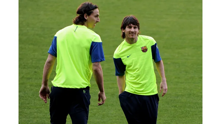 Zlatan Ibrahimovic voltou a causar polêmica ao comentar sobre Lionel Messi no Inter Miami. (Foto de Jasper Juinen/Getty Images)