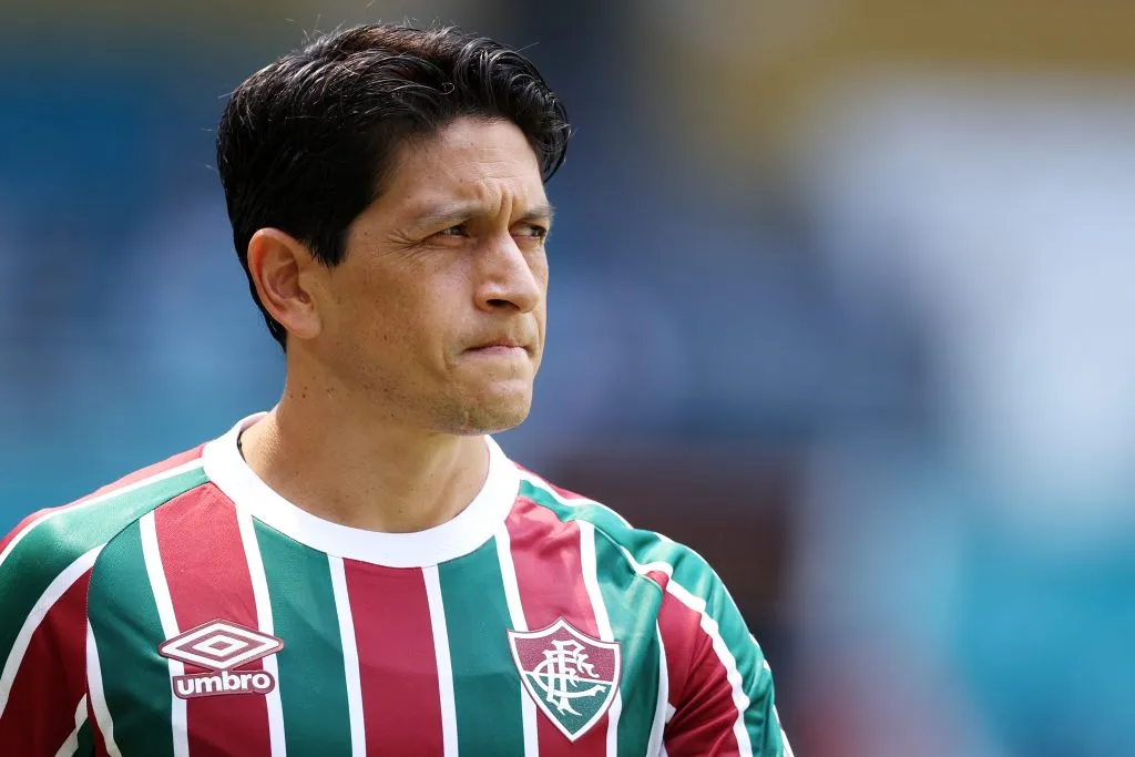 Germán Cano ainda não marcou gol pelo Fluminense no Mundial de Clubes, mas o atacante já mostrou que é decisivo em diversos momentos e pode ser uma peça importante contra a Inter de Milão. (Photo by Megan Briggs/Getty Images)