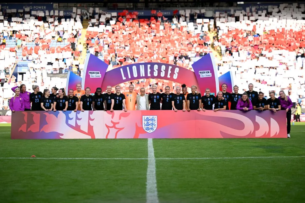 Jogadoras que vão representar a seleção da Inglaterra na Eurocopa Feminina (Reprodução/Lionesses)