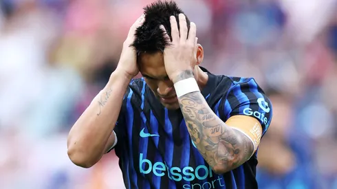 Lautaro Martínez em jogo da Inter. Foto: Buda Mendes