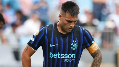 Lautaro Martínez em ação pela Inter de Milão. (Photo by Michael Reaves/Getty Images)