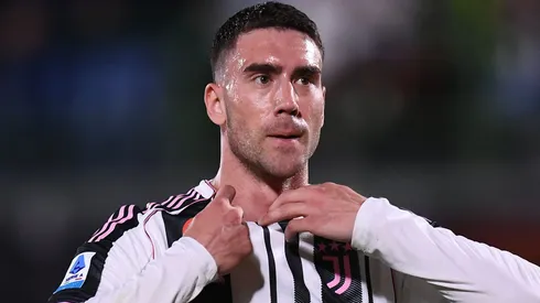 Vlahovic em ação com a Juventus (Photo by Alessandro Sabattini/Getty Images)