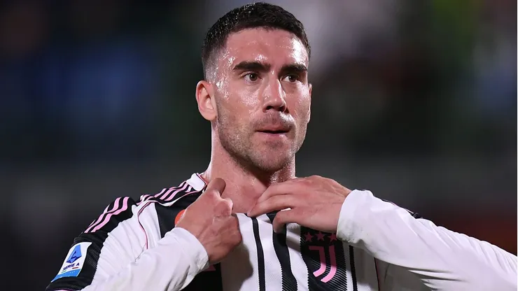 Vlahovic em ação com a Juventus (Photo by Alessandro Sabattini/Getty Images)
