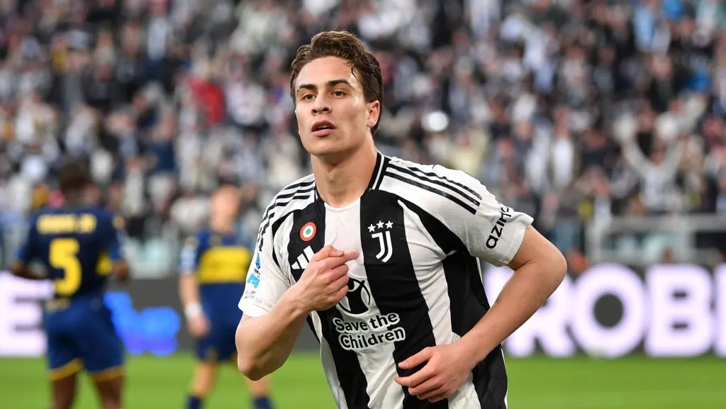 Kenan Yildiz em jogo da Juventus. Foto: Valerio Pennicino/Getty Images