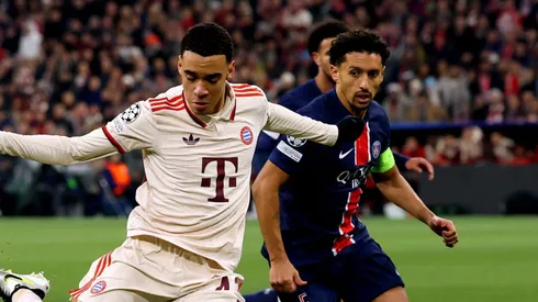 Musiala e Marquinhos, pelo Bayern de Munique e PSG (Photo by Alexander Hassenstein/Getty Images)
