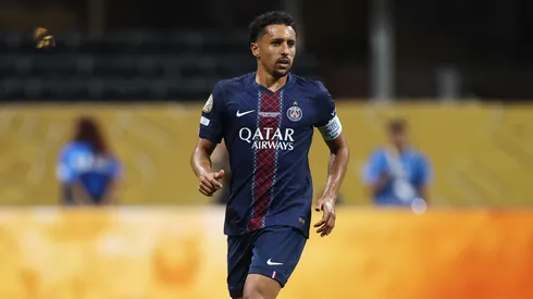Zagueiro Marquinhos em partida do PSG