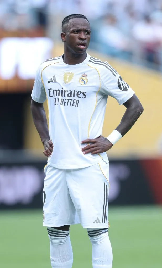Vinicius Jr, jogador do Real Madrid. (Photo by Richard Pelham/Getty Images)