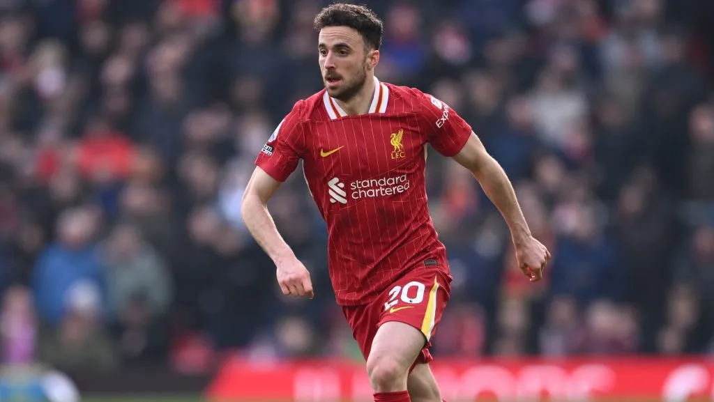 Diogo Jota em campo pelo Liverpool (Photo by Stu Forster/Getty Images)