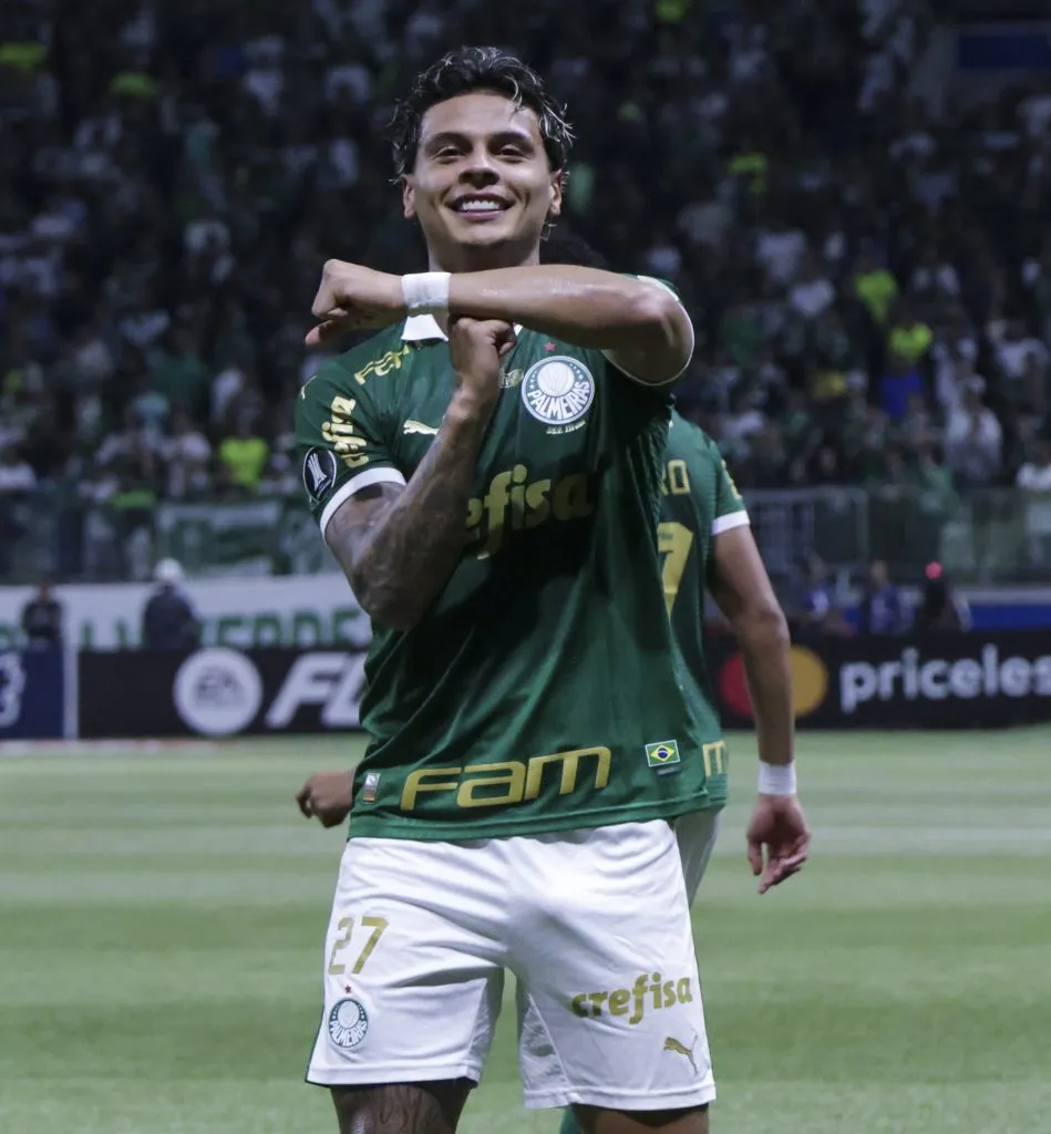 Richard Ríos, meia do Palmeiras. (Photo by Alexandre Schneider/Getty Images)