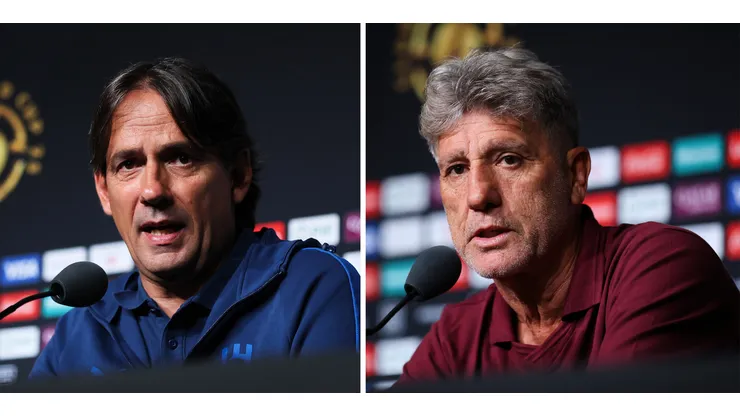 Simone inzaghi, treinador do al-hilal e renato gaúcho comandante do fluminense (Photo by Alex Grimm/Getty Images)