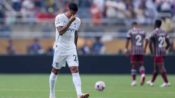 João Cancelo falha no primeiro gol do Fluminense. Foto: Megan Briggs