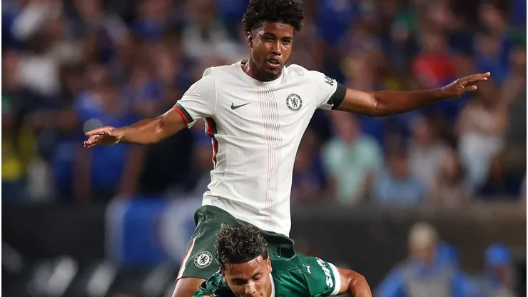 Andrey Santos em jogo do Chelsea. Foto: Reprodução/Redes Sociais