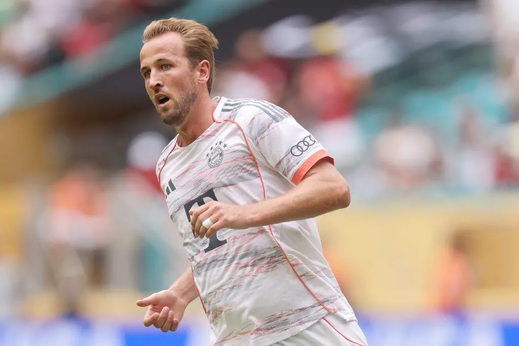 Kane marcou duas vezes contra o Flamengo (Photo by Michael Reaves/Getty Images)