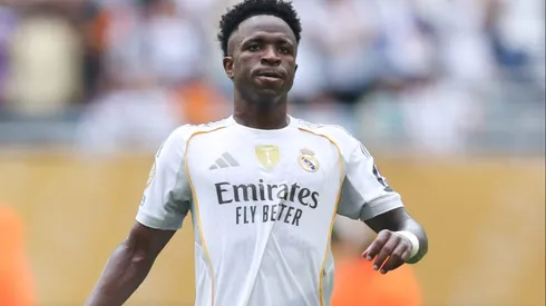 Real Madrid ainda não sabe quando vai assinar a renovação com Vini Jr e ela está paralisada nos bastidores (Photo by Megan Briggs/Getty Images)