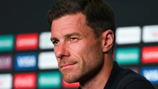 Xabi Alonso pelo Real Madrid em coletiva