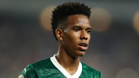 Estêvão em partida do Palmeiras no Mundial de Clubes