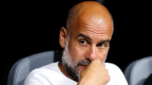 Guardiola, treinador do Manchester City. (Photo by Alex Grimm/Getty Images)