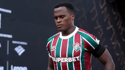 Jhon Arias antes de jogo do Fluminense