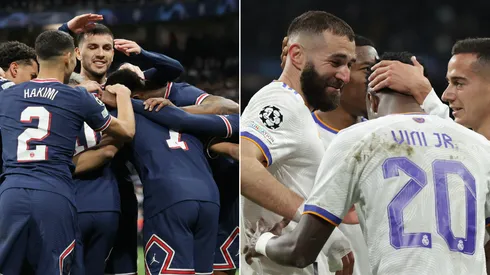 jogadores do psg e jogadores do real madrid (Photo by Gonzalo Arroyo Moreno/Getty Images)