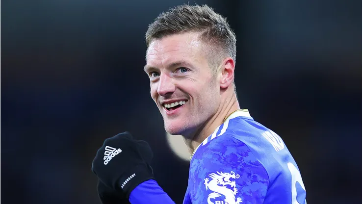 Jamie Vardy, um dos alvos do Manchester United, segundo The Athletic (Photo by Alex Livesey/Getty Images)