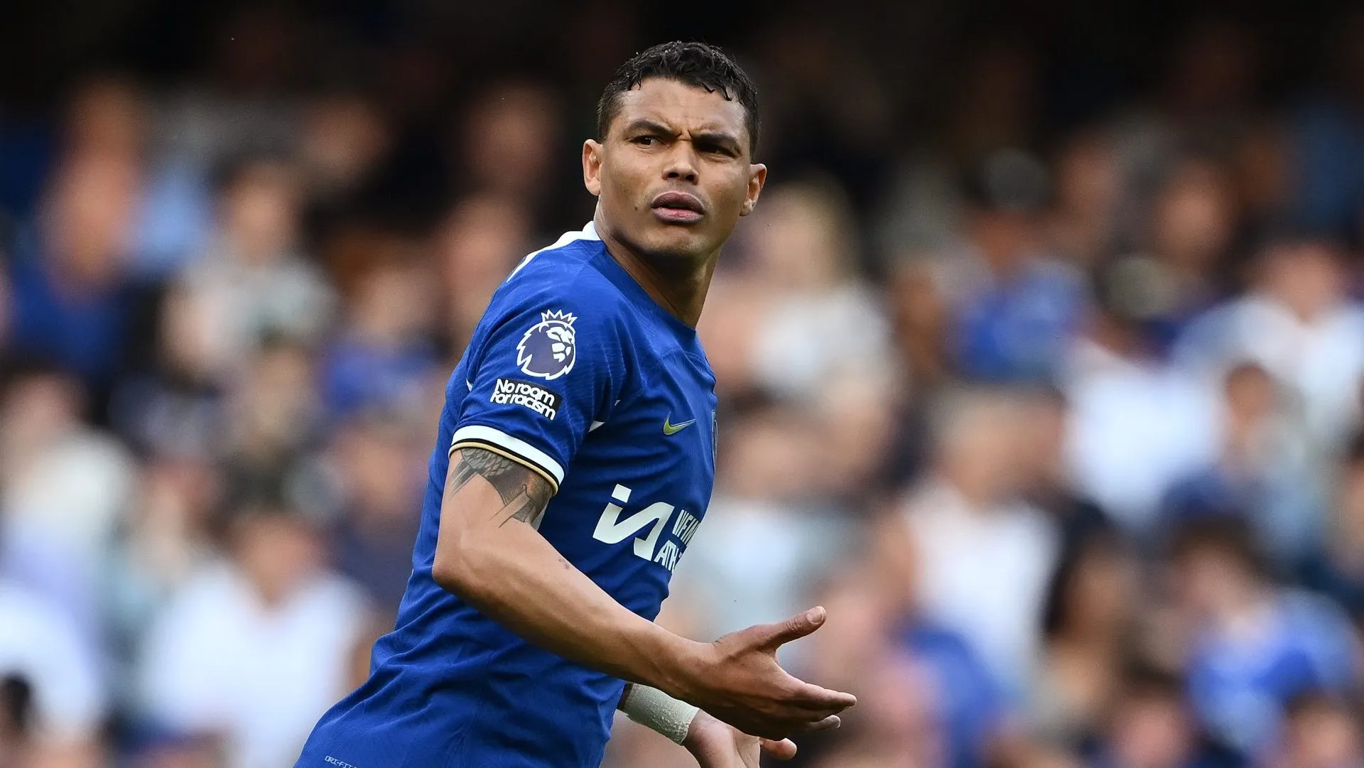 Thiago Silva nos tempos de Chelsea (Photo by Dan Mullan/Getty Images)
