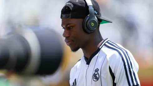 Aurélien Tchouaméni em ação pelo Real Madrid