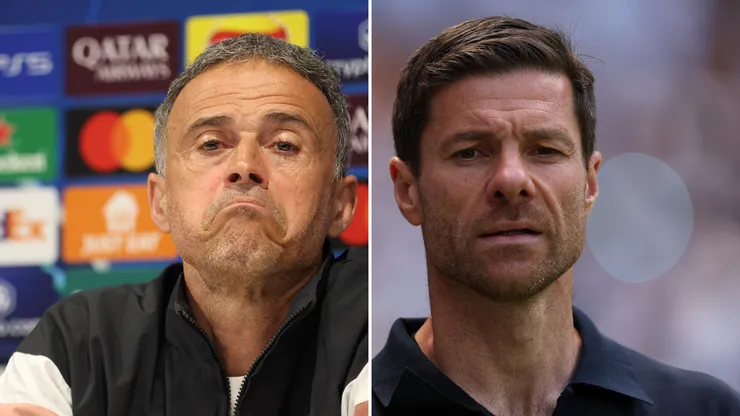 Luis Enrique e Xabi Alonso. Fotos: Jan Kruger e Dan Mullan