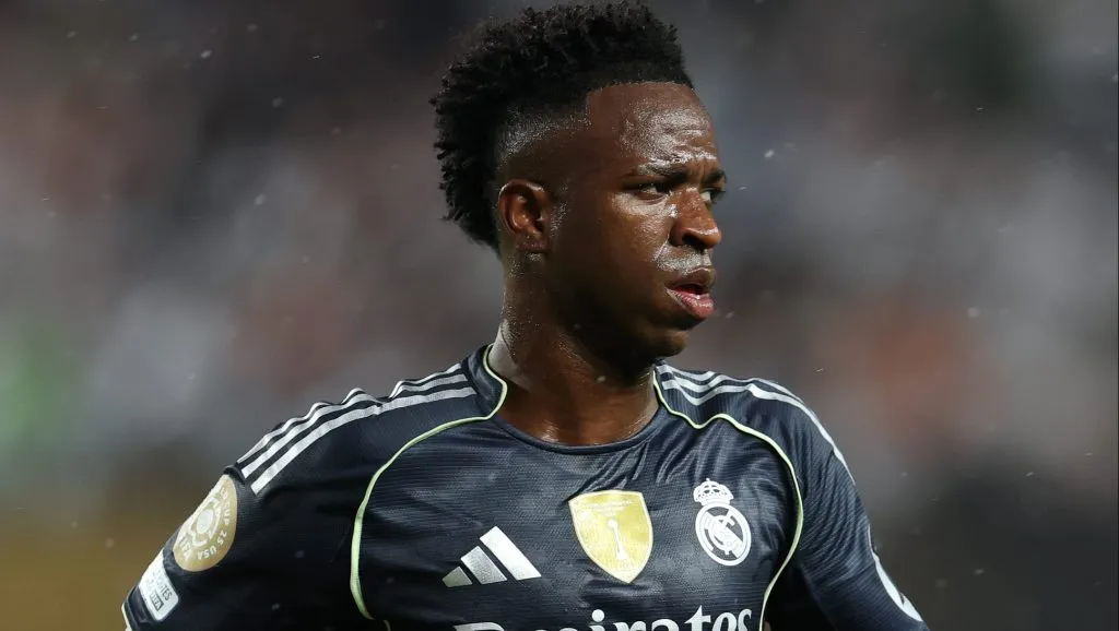 Vinicius Jr é alvo do futebol saudita. Foto: Francois Nel/Getty Images