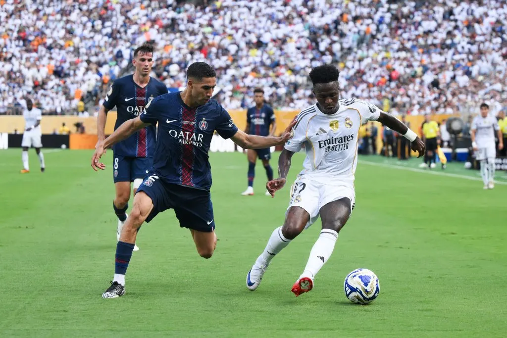 Achraf Hakimi em ação contra o Real Madrid. Foto: David Ramos/Getty Images