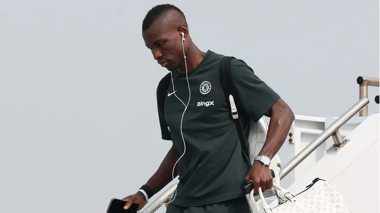Nicolas Jackson pode se despedir do Chelsea após o Mundial de Clubes, diz Fabrizio Romano. (Photo by Emilee Chinn/Getty Images)