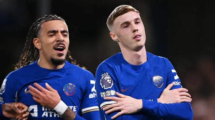 Malo Gusto e Palmer, pelo Chelsea (Photo by Mike Hewitt/Getty Images)