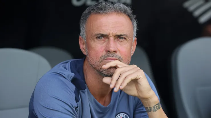 Luis Enrique, técnico do PSG. Foto: Alex Grimm