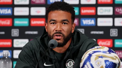 Reece James faz promessa para os torcedores antes de Chelsea X PSG pela final do Mundial de Clubes. (Photo by Alex Grimm/Getty Images)