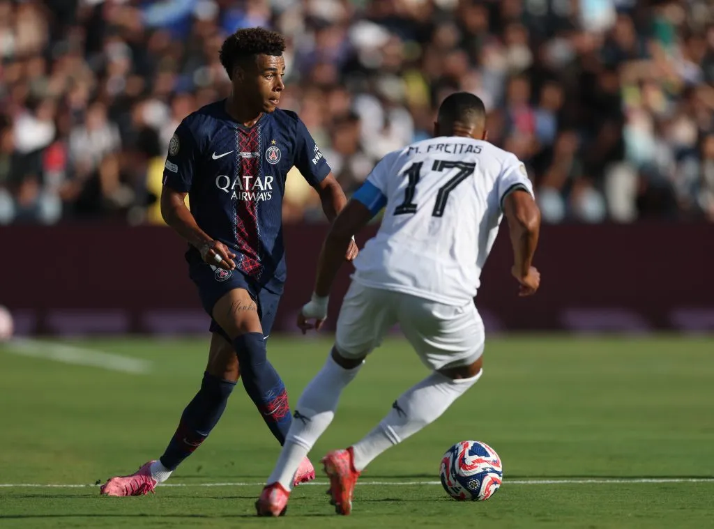 Doué entra na mira do Barcelona. (Photo by Harry How/Getty Images)