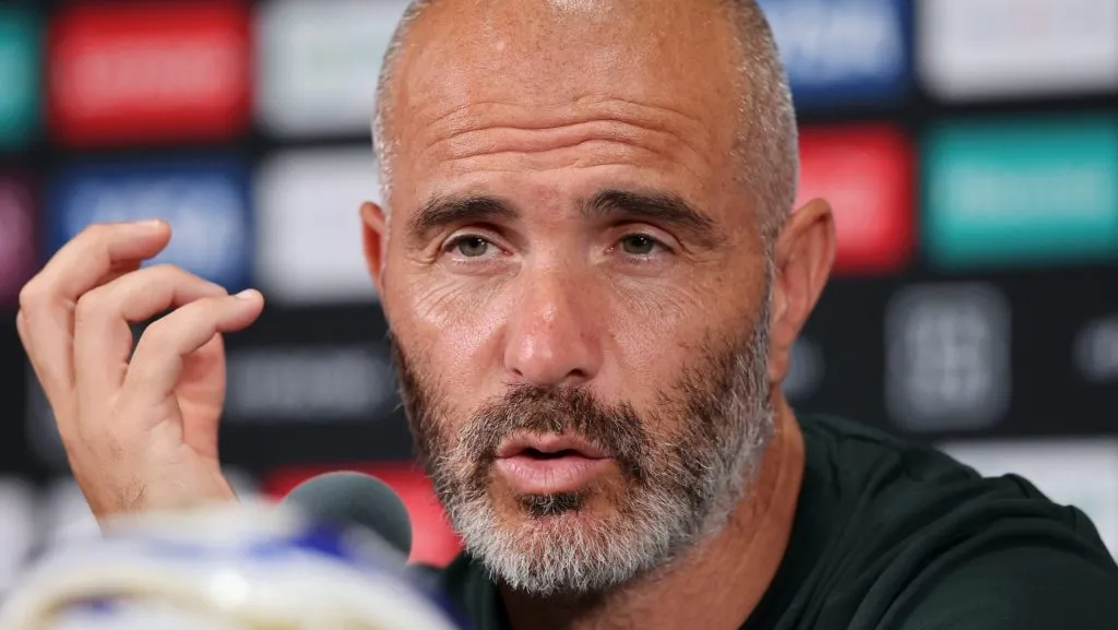 Enzo Maresca em coletiva pelo Chelsea