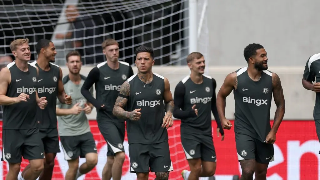 Chelsea chega para encarar o PSG na final do Mundial de Clubes. Foto: Buda Mendes/Getty Images