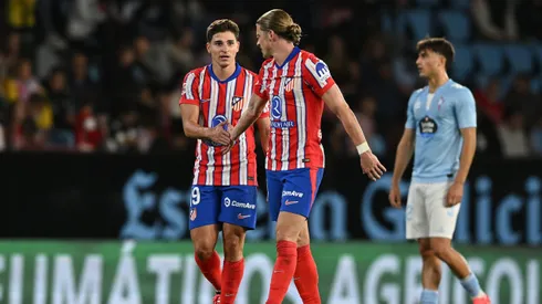 Julián Alvarez e Conor Gallagher juntos no Atlético de Madrid. Foto: Octavio Passos